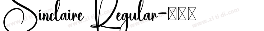 Sinclaire Regular字体转换